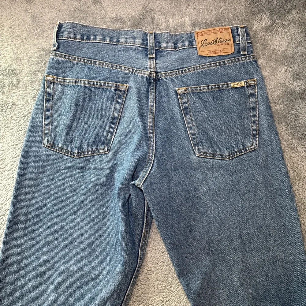 Levi Strauss Signature Relaxed Fit Men's Jeans 33x30 Medium Wash Straight Leg